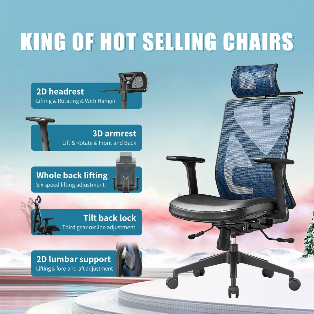 Executive Office Chair with Lumbar Support Arms Executive Judge Task chair Rolling Swivel PU Leather Chair