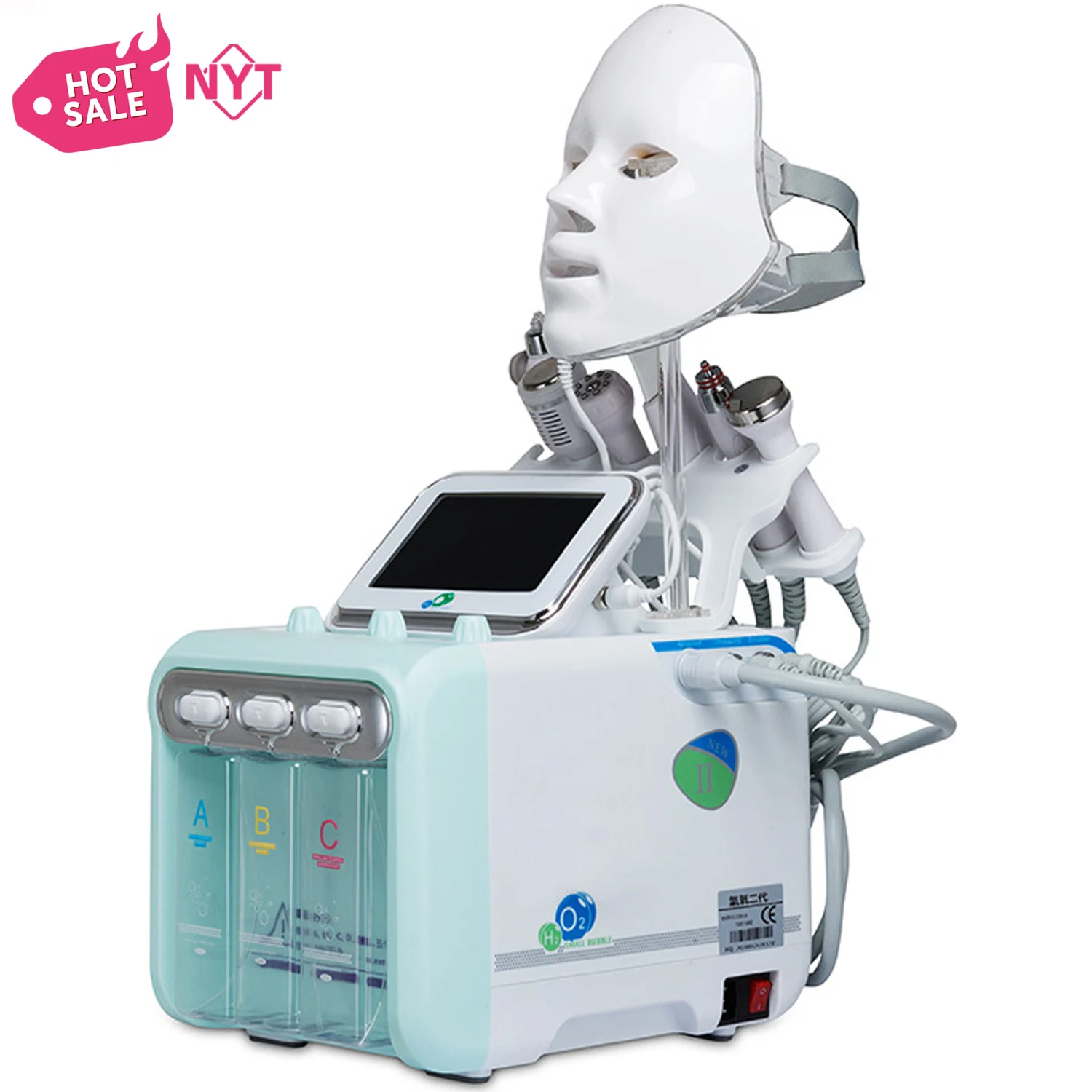 Vacuum Blackhead Remover 7 En1 Water Aqua Peel Hydro Microdermabrasion Small Bubble Hydra Oxygen Facial Skin Beauty Machine