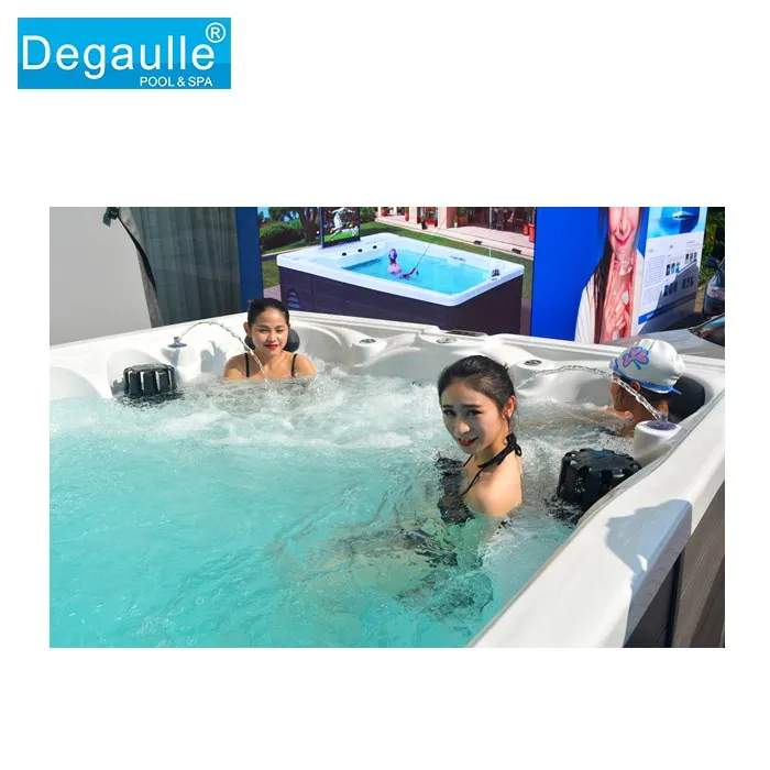 Degaulle Infinity Edge Pool Swim Spa for Sale Rooftop Infinity Pool with Endless Pool Jet