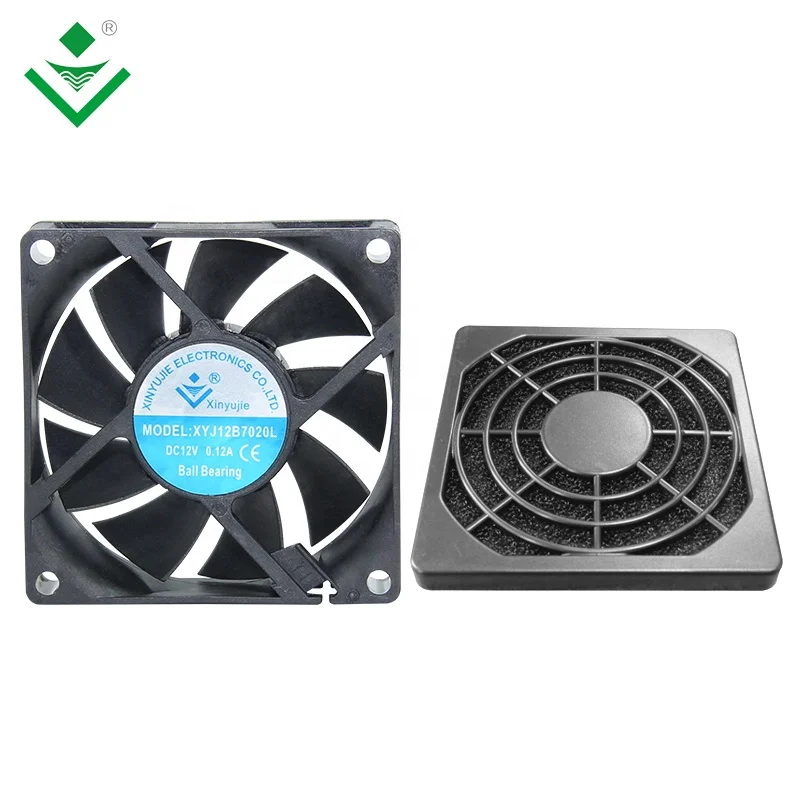 XJ7025H 70mm horizontal air flow 3 volt small fan with terminal