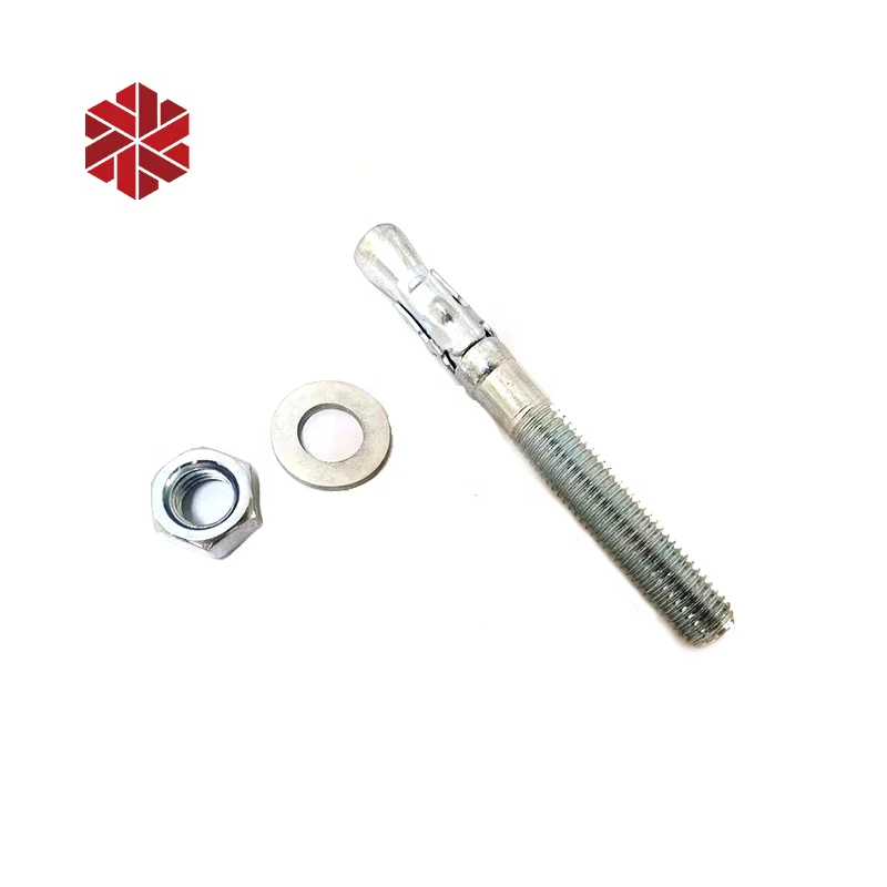 White zinc plated wedge anchors bolt M12 M16x150
