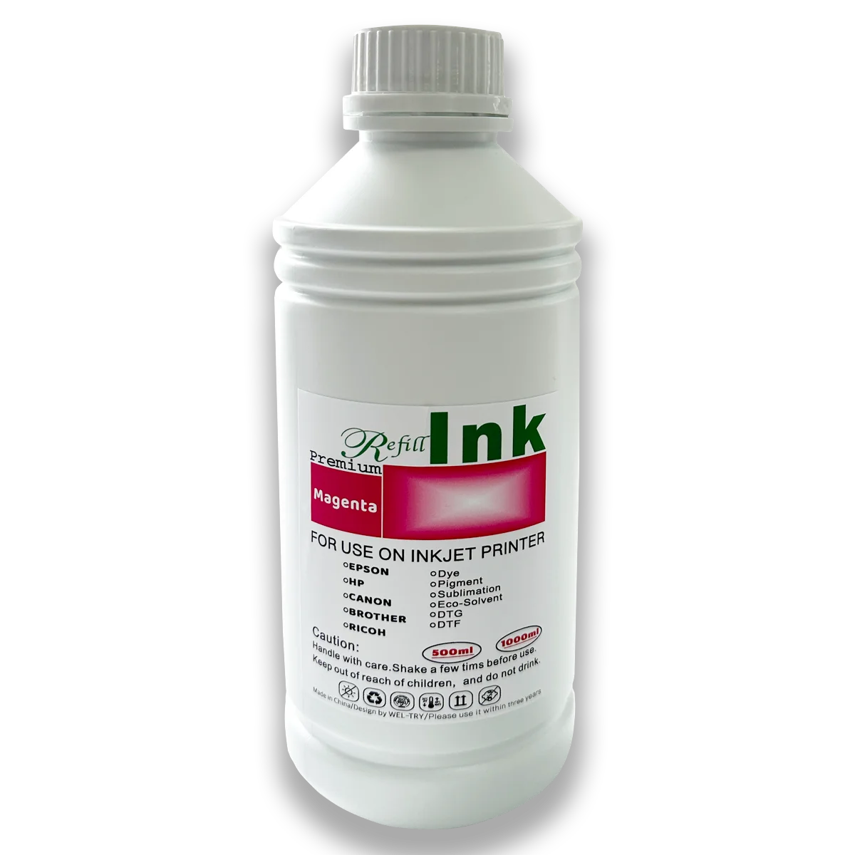 Wel-Try 1000ml pigment ink for hp inkjet Printer Compatible for hp pigment ink Anti-fading uv for hp pagewide officejet printer