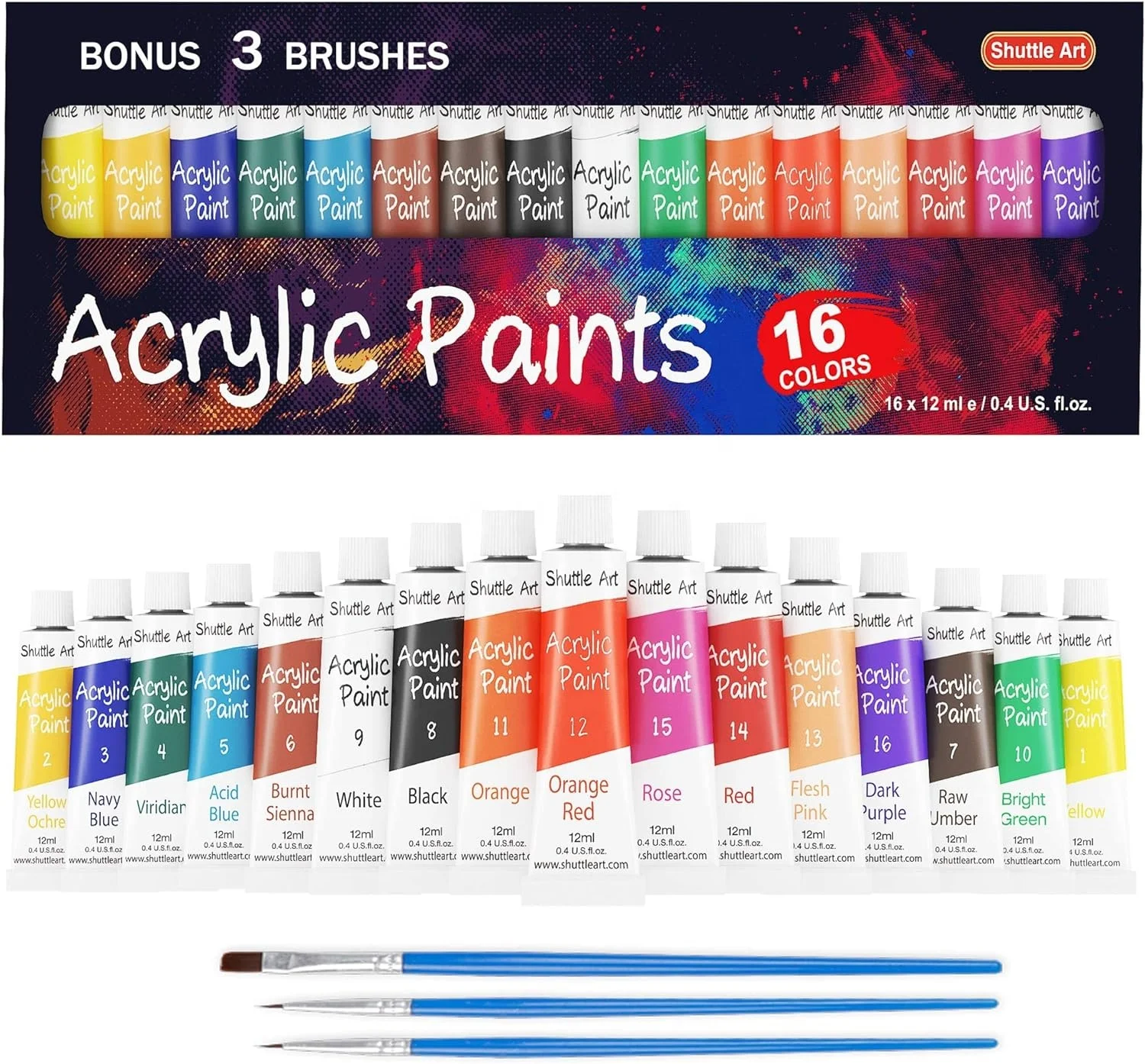 Low Cost Wholesale Variety Of Color Oil Paints Acrylic Paints Rich Pigment Color Non Toxic for Children