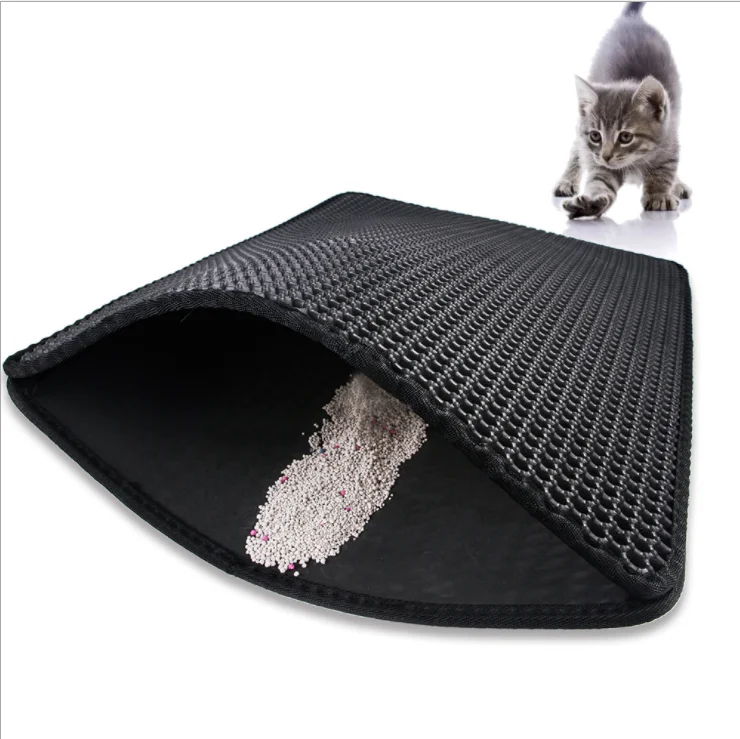Custom Detachable Hot Selling Litter Washable Premium Pet Wholesale EVA Waterproof Litter Mat Cat Toilet Mat Cat Sand Mat