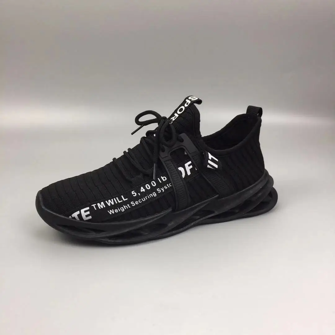 126 09 Quality  Cheap Sport Shoes Men 2021Hor Sale Fly Knit Fabric Light Weight Fashion Walking Shoes