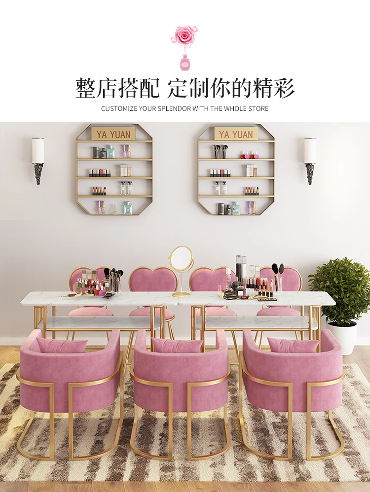 Factory Popular Modern New Design Product Manicure Table Multi-function Nail Salon Furniture With Various Colors And Good Price
