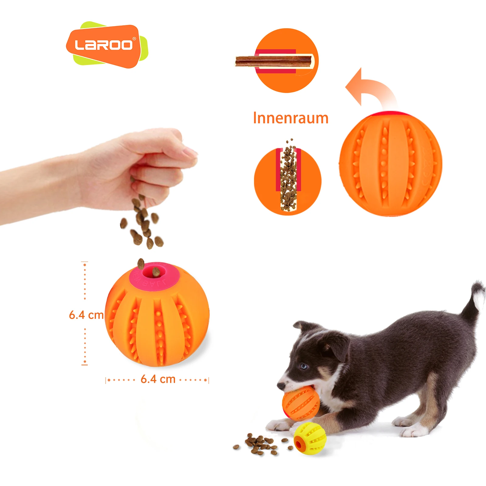 Laroo Luxury High Quality American Warehouse pet chew dog toy dog IQ Training ball bone for all kinds dog