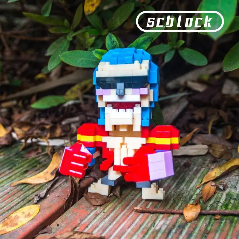 Mini DIY Toys Figurine 1 PIECE ZORO ACE LUFFY NAMI CHOPPER BOA SANJI LAW Building Bricks PVC Anime Figure for Kids