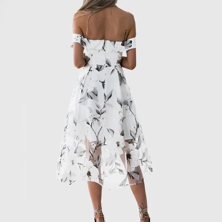 Женское облегающее пляжное платье-карандаш средней длины с цветочным принтом на заказ