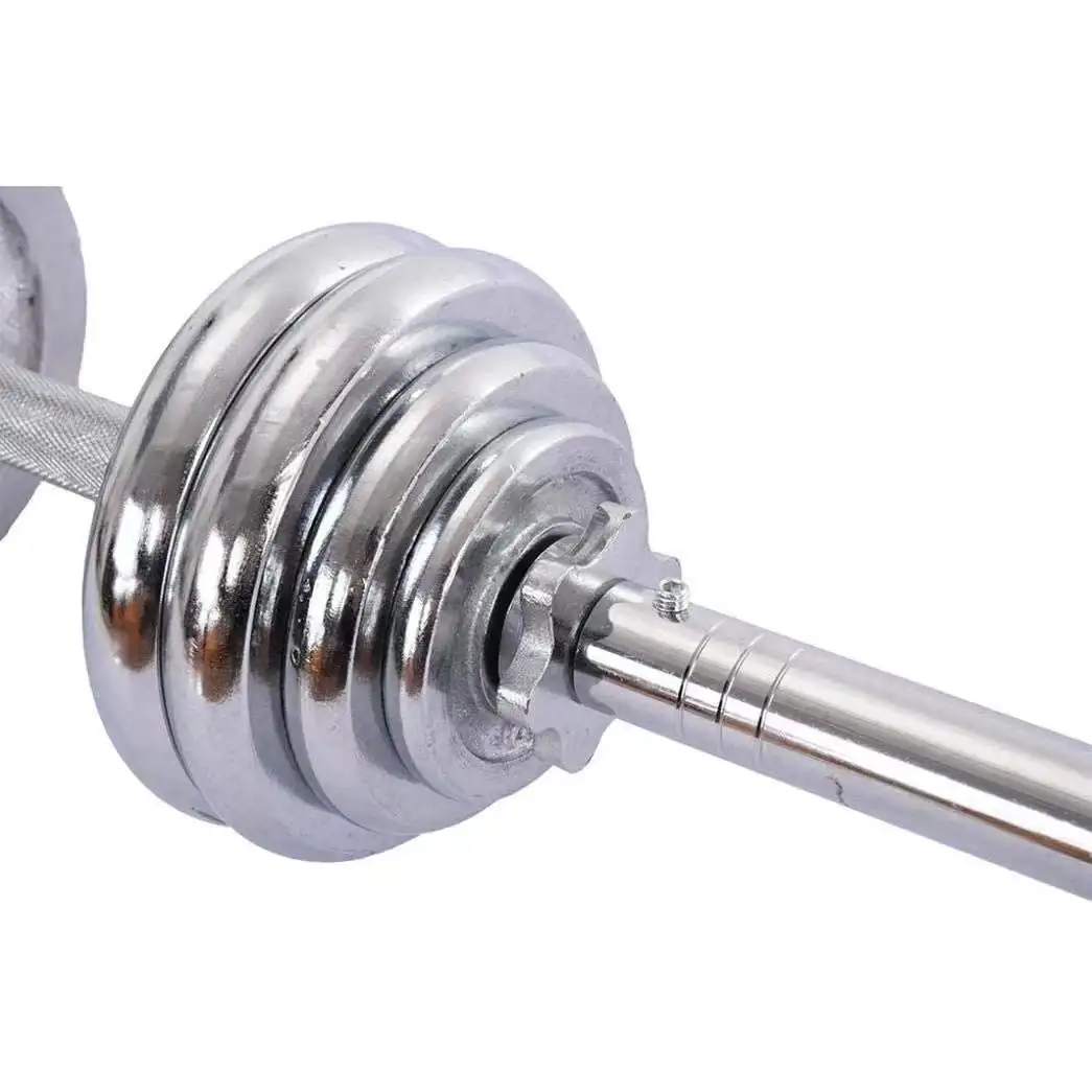 Adjustable chrome 20kg 40kg barbell weight set powerlifting tungsten dumbbell