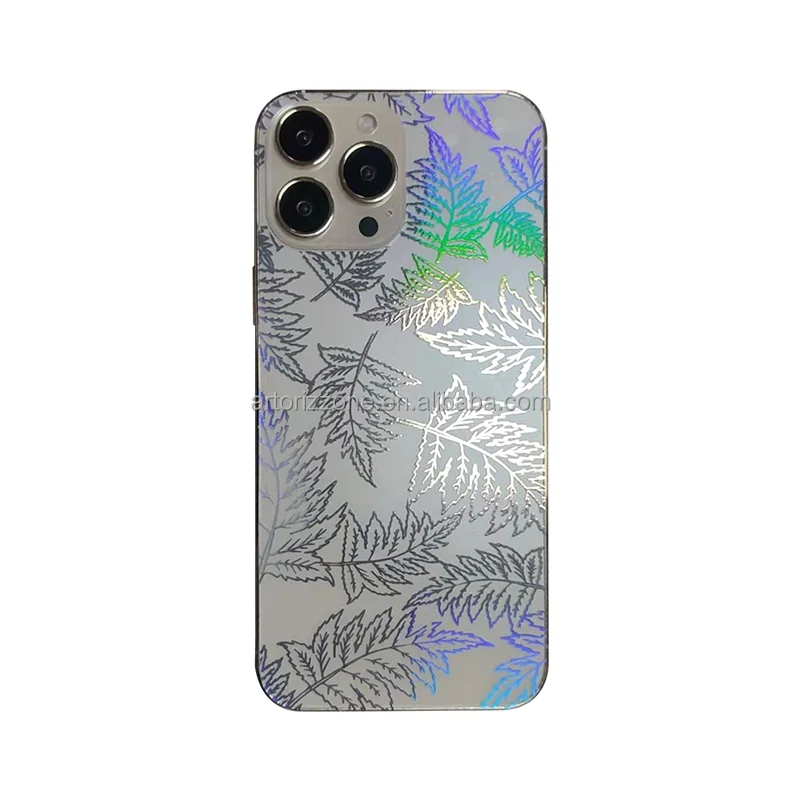 Mobile phone transparent 3D shining back sticker for hydrogel film cutting machine colorful back skin film