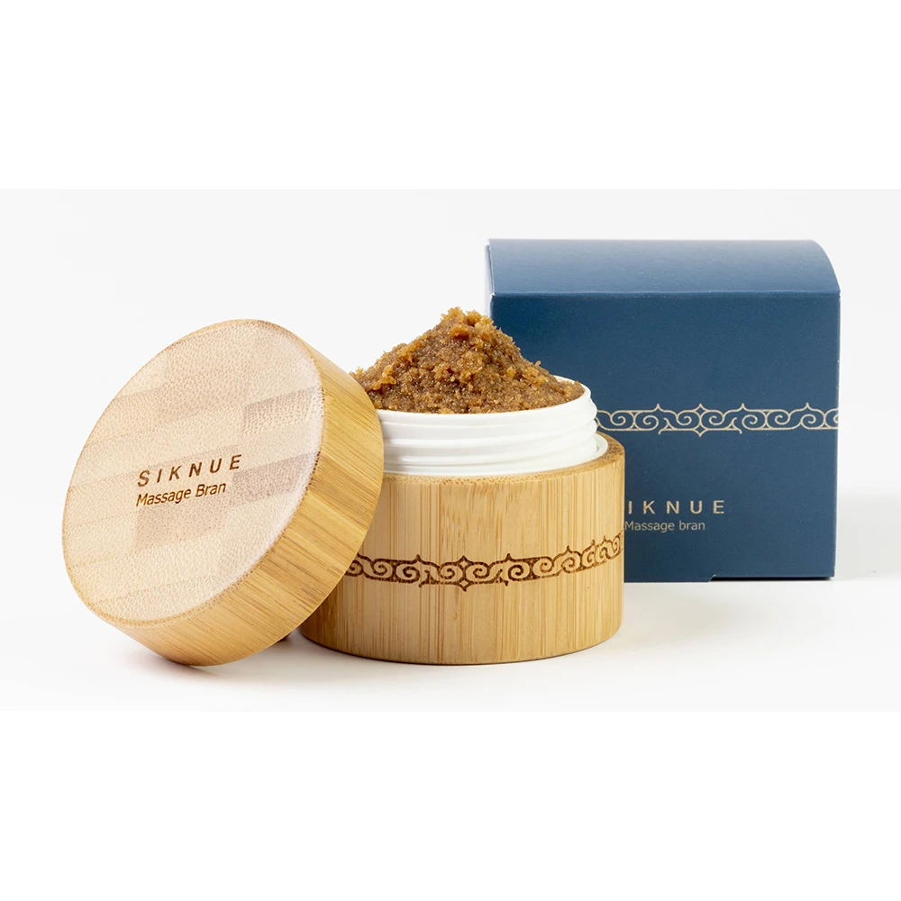 Private Label Wholesale Natural Women Rice Bran Cleansing Skin Care Body Scrub