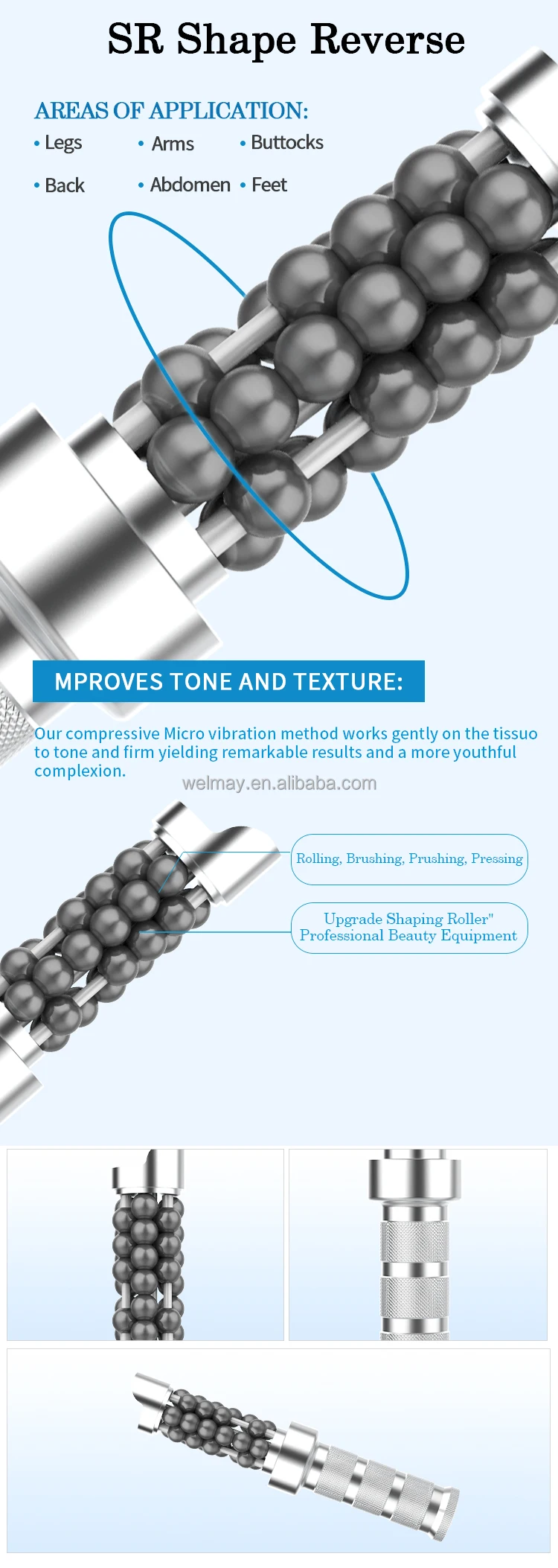 Newest Technology Vacuum Roller Machines Cavitation Ab Roller Wheels Body Sculpting Slimming Vacuum Massage Roller