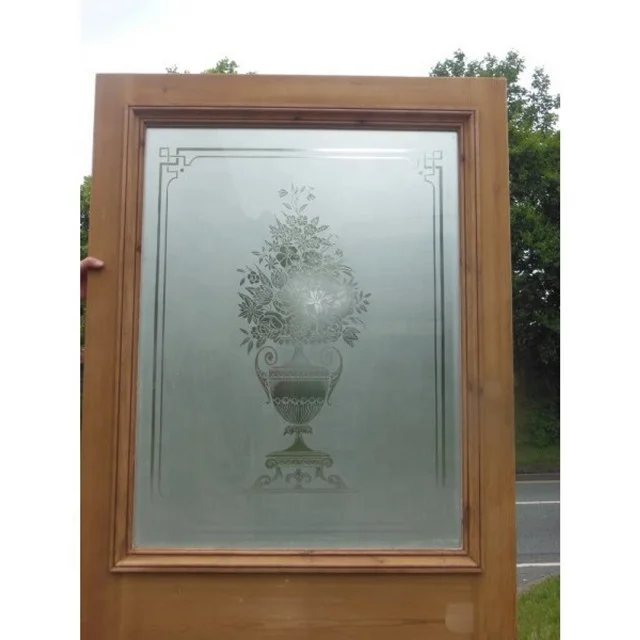 Factory price acid etched glass pannels/tinted glass window /interior doors