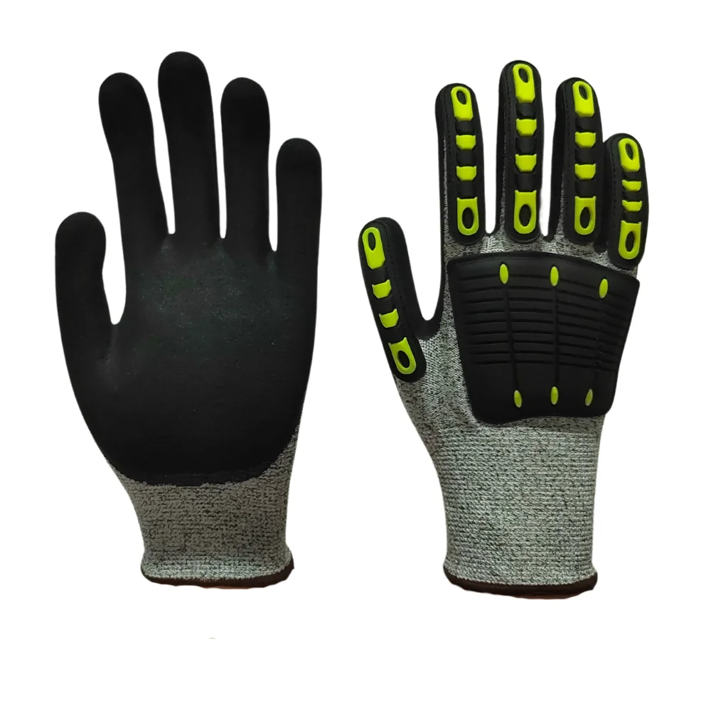 Free Samples Genuine Handlandy Chemical Impact Resistant for Oil Gas Kevlar Cut Resistant Work Gloves Factory