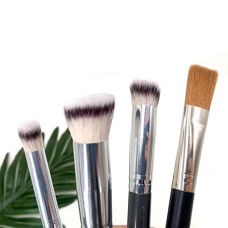 High Quality Professional Double Head Single Angle Eyelash Mascara Eyebrow Brush and Powder Fine Eyebrow Brush Makeup Tool