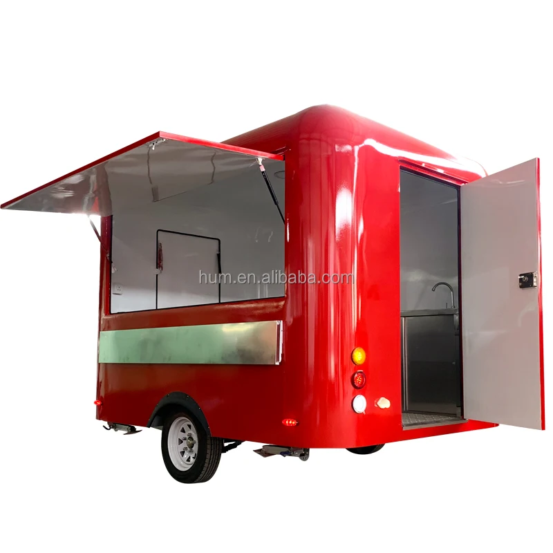 Koisk Food Cart  Food Trailers Fully Equipped Mobile Coffee Ice Cream Fast Food Hot Dog Cart Truck Van With Full Kitchen
