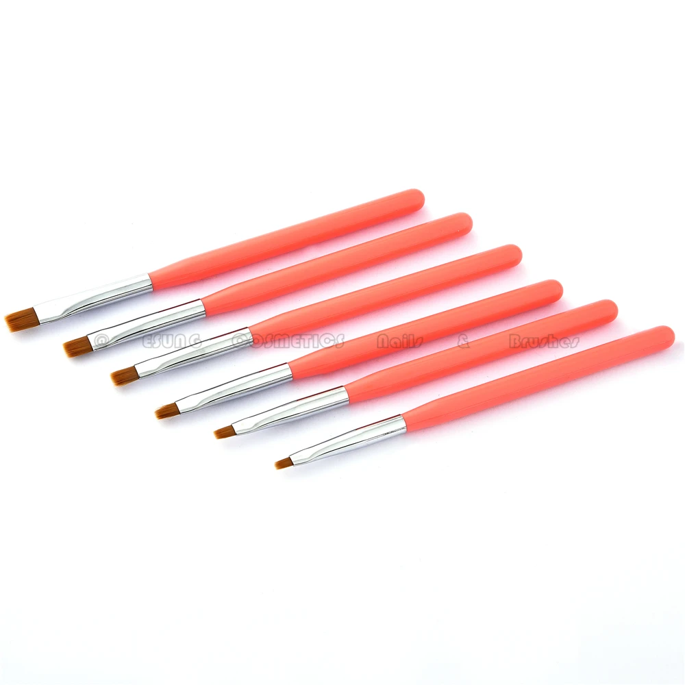 
Hot Selling Nail Brush Gel Nail Art Polishing Flat Top Applicator Brush 