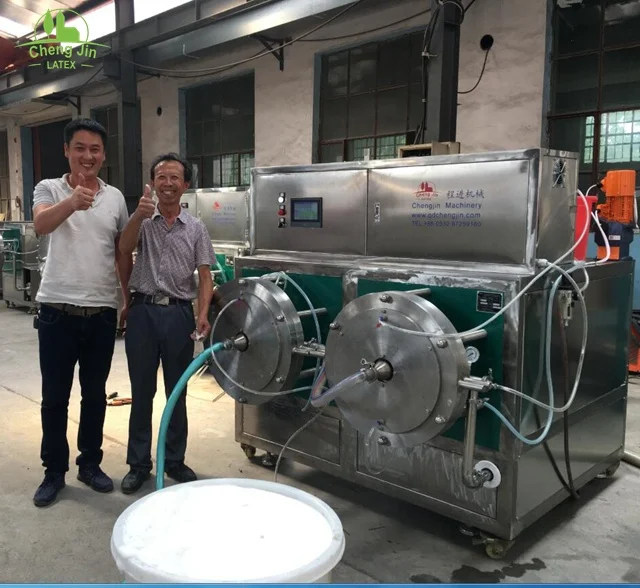 
CCJ-60 PLC Control-Double Dies liquid latex continuous foam machine customized design for latex mattress large amount of glue 