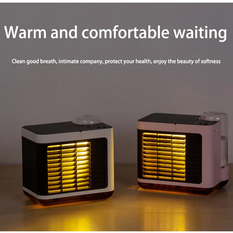 Portable mini negative ion air conditioner with rechargeable warm light air conditioner split unique innovative products to sell