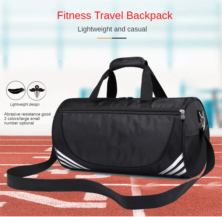 Wholesale Top Quality Traveling Bag Custom Grid ripstopTravel Bag Sports gym bag with shoe compartment (60795194460)