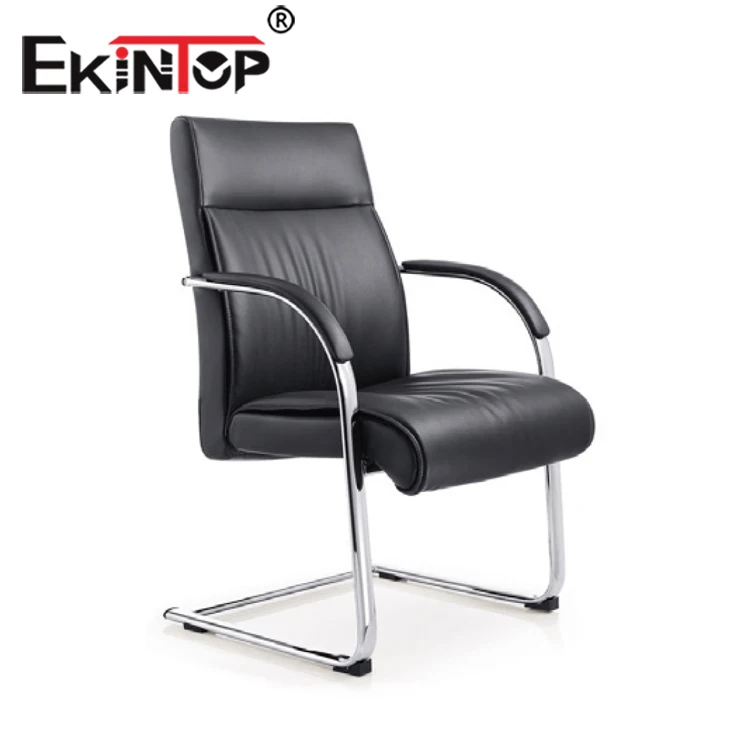 Modern style mesh office chair leather seat leather Office Chair withwheels