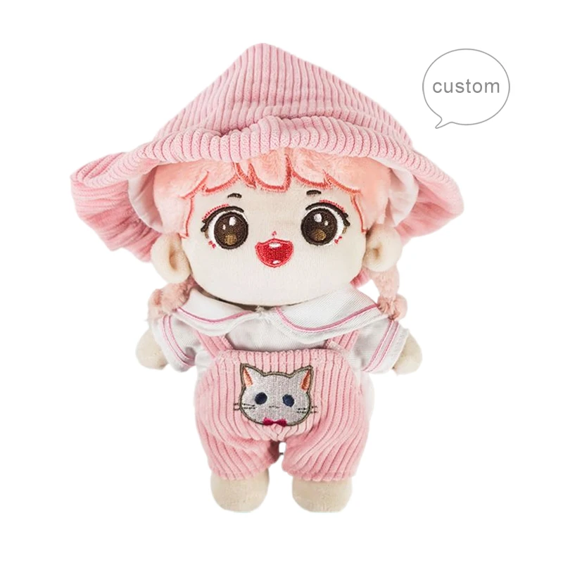 10cm 15cm 20cm Custom Plushie keychain stuffed doll plush kpop korean idol doll peripheral products