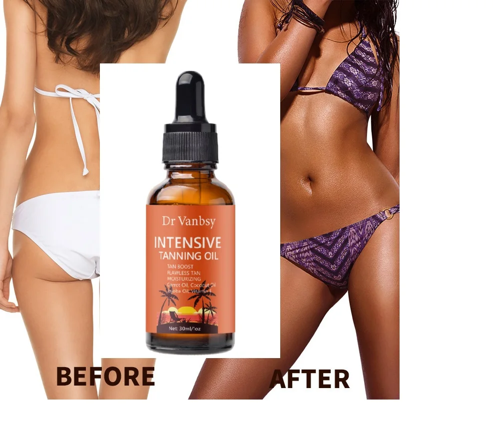 Private Label Custom Beauty Products Natural solarium Tanning oil Set Home Use Tanning Kit