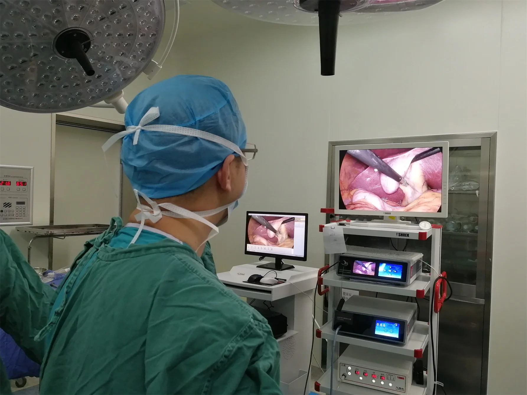 medical endoscopy camera system full hd laparoscopic tower video medical system with light source