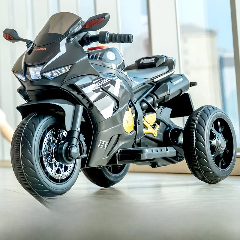 2024 China Wholesale 6V4 Battery Rechargeable Large Size Two Wheel/Three Wheel Kids Ride on Electric Motor Bike Kid Motorcycle