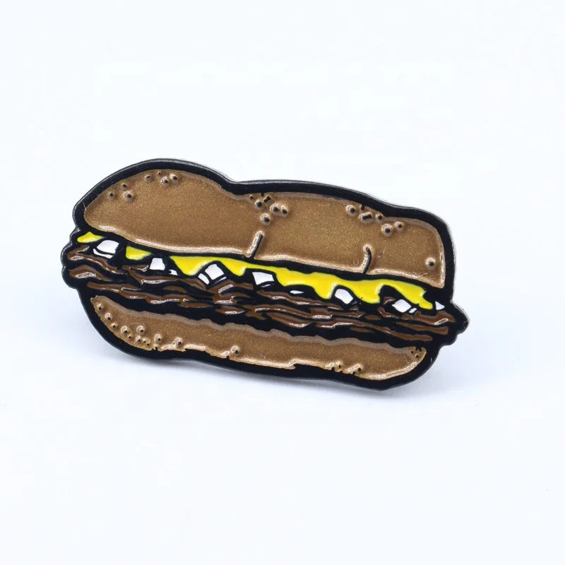 Lovely Logo Brand Souvenir Gift Plated Metal Pin Badge With Butterfly Clutch For Clothing