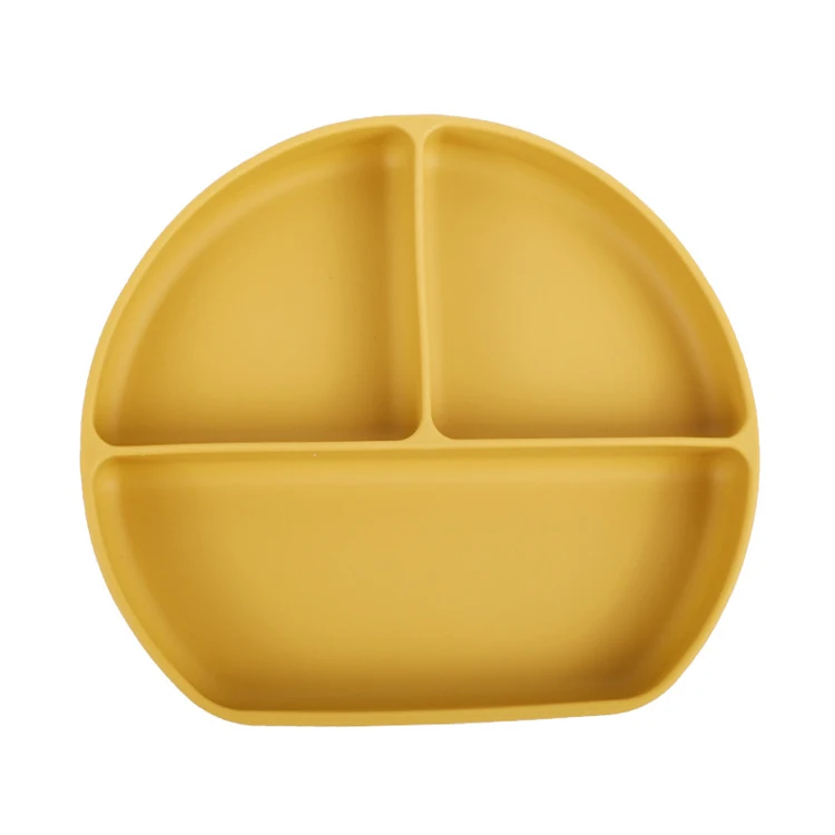 Wholesale Divided Plate Kids Dinner Plate Baby Silicone Plate For Toddlers
