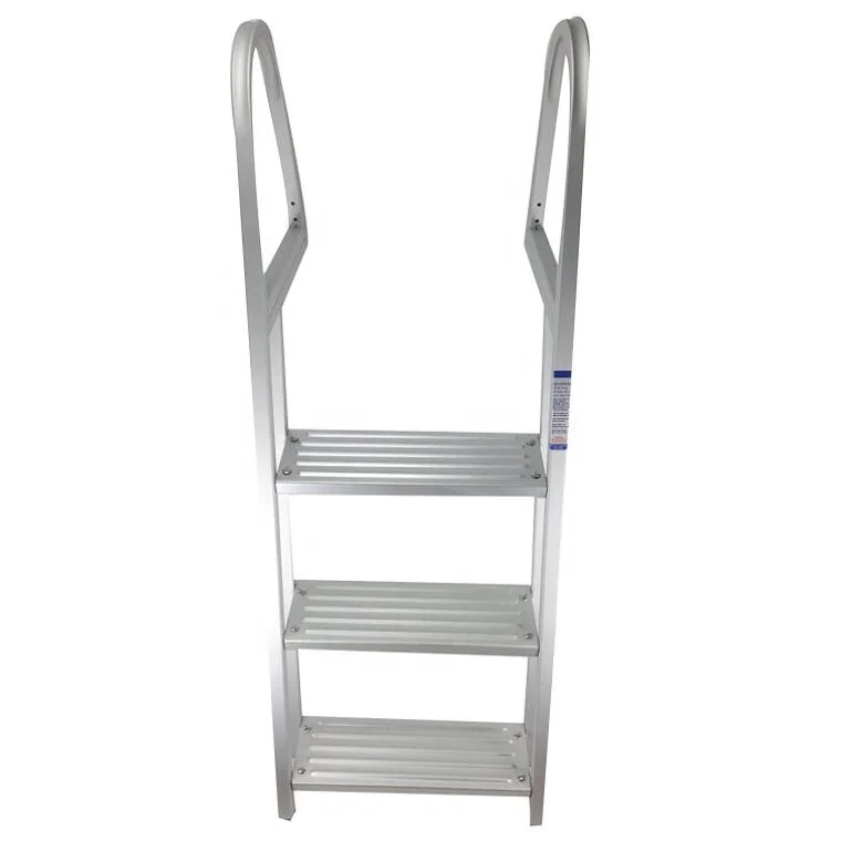 FOYO Brand Top Quality Pontoon 3 Steps Ladder Boat Aluminum Fixed Ladder for Boat Marine Dock Ladders