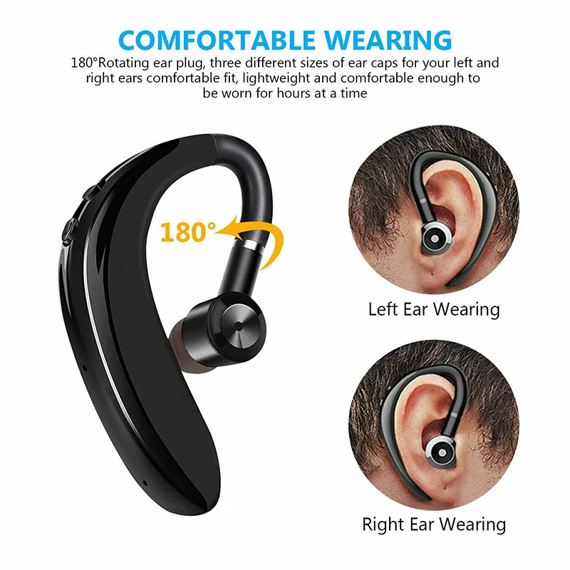S109 Mini Single Earphones Sports Stereo Earphone Long Standby Business Headphone Ear Hook Wireless Headset