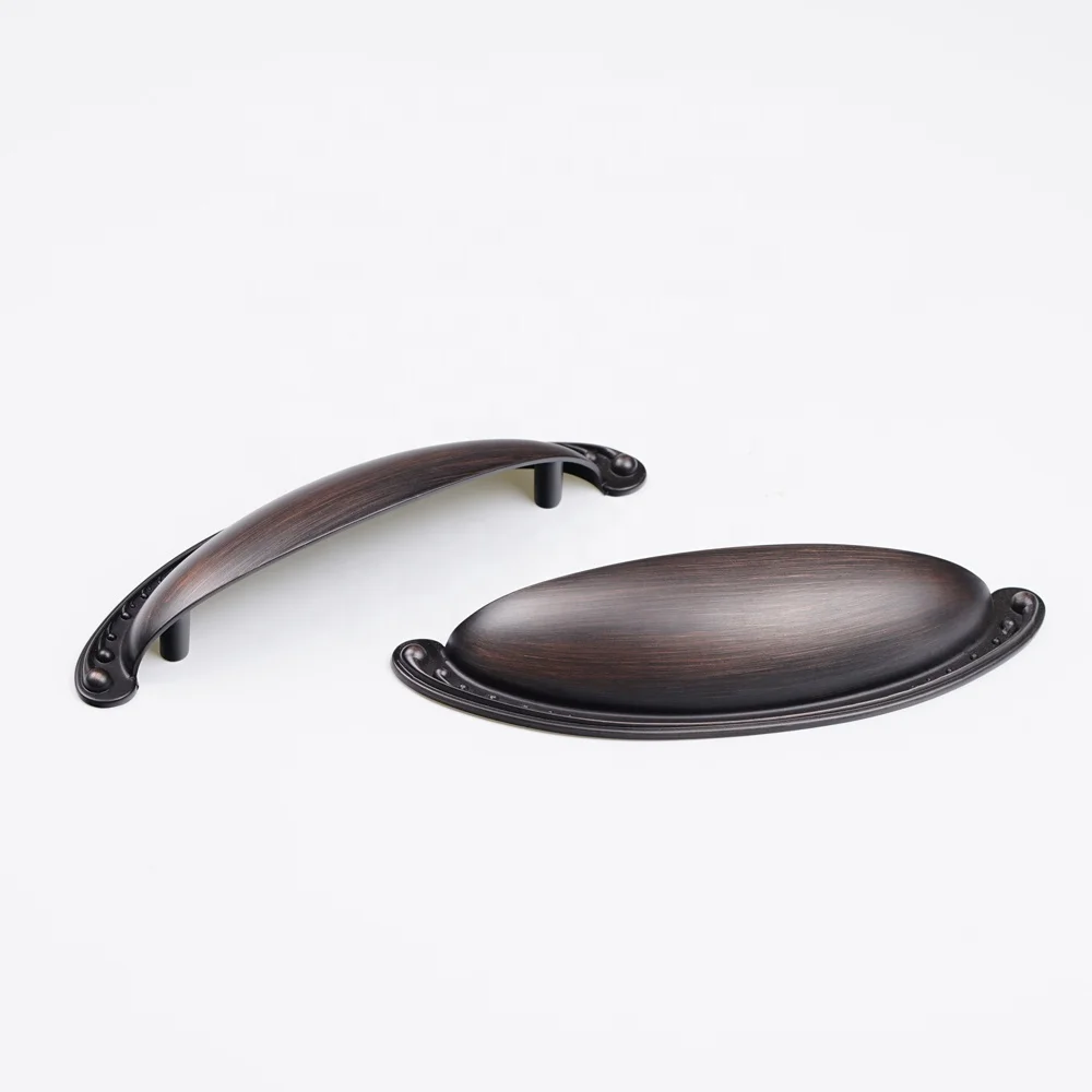 Современная мебель Кубок оболочки тянет алюминиевого сплава и сплава цинка Кабинет ящик выдвижной ручкой в виде ракушки стиль ручка чашки ручки