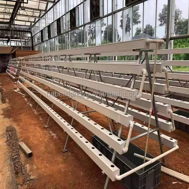 Прямая продажа с завода, гидропоника, ПВХ, квадратная система Nft, труба Nft, труба, гидропонный канал Nft для теплицы