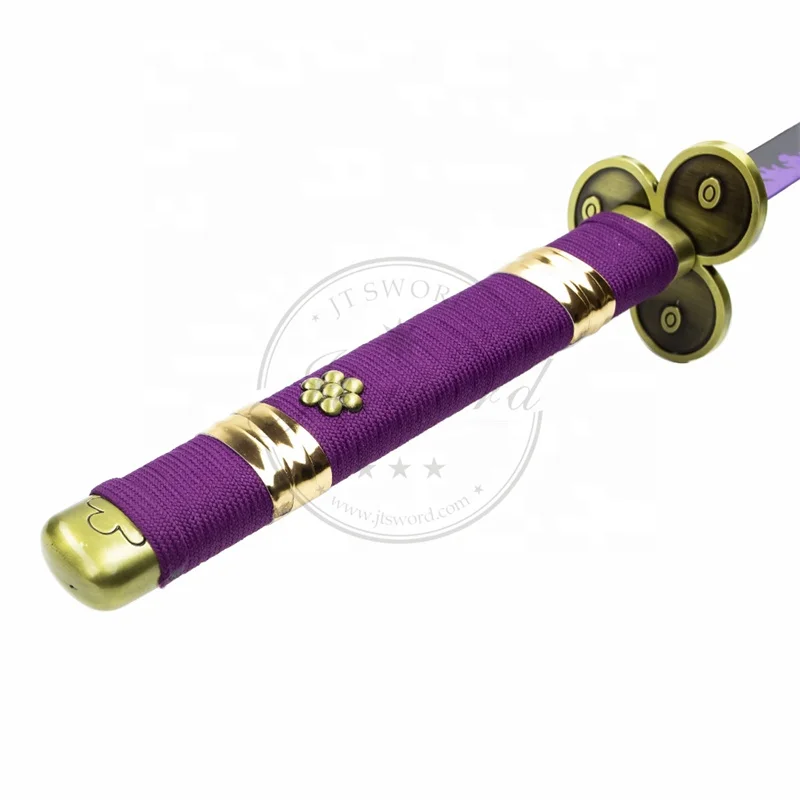 One Piece Real Katana Weapon Replica Roronoa Zoro Purple Sword