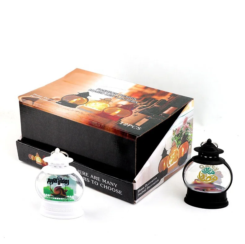 2023 Arab ramadan lantern with LED candle EID mubarak decorations lights ramadan lantern