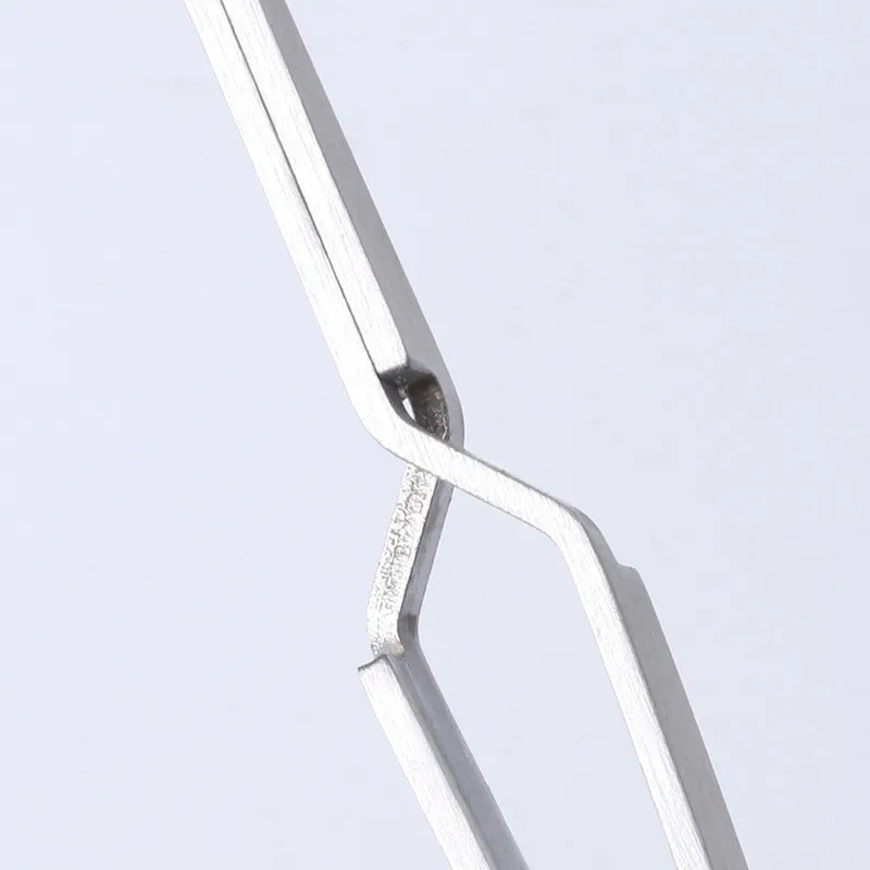 Nail Art Tweezers Stainless Steel Cross Action Tweezers Multifunctional Shaped Nail Clip Manicure Curve Nipper Nail Tools