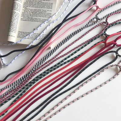 
Lanyard necklace for phone case Mobile phone case rope mobile phone case lanyard oblique hanging rope anti-fall acrylic rope 