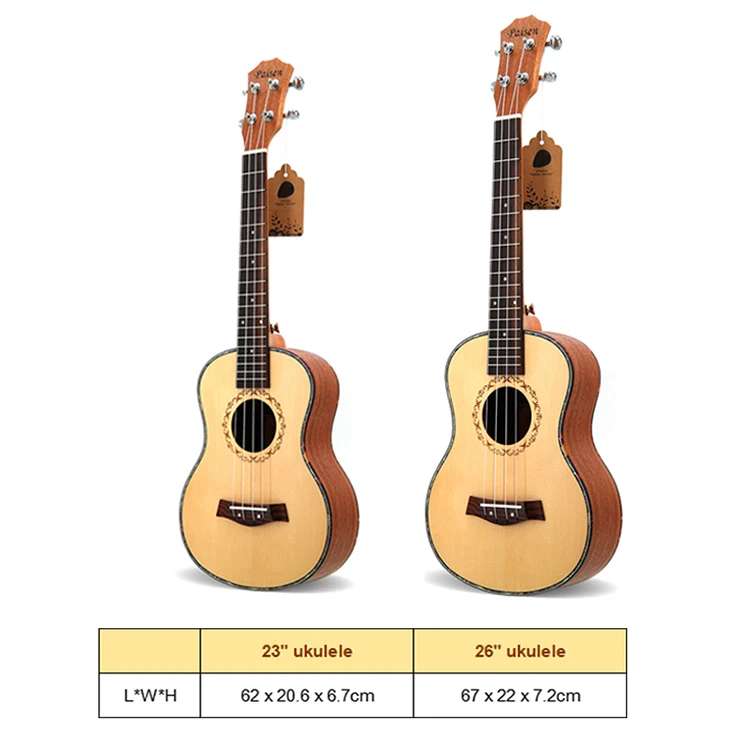 Polyester Kit Tenor Guitar Amplifier Diy Pickups Bass 4 String Musical Instruments Ukulele Concert 23 Inch Ukulele