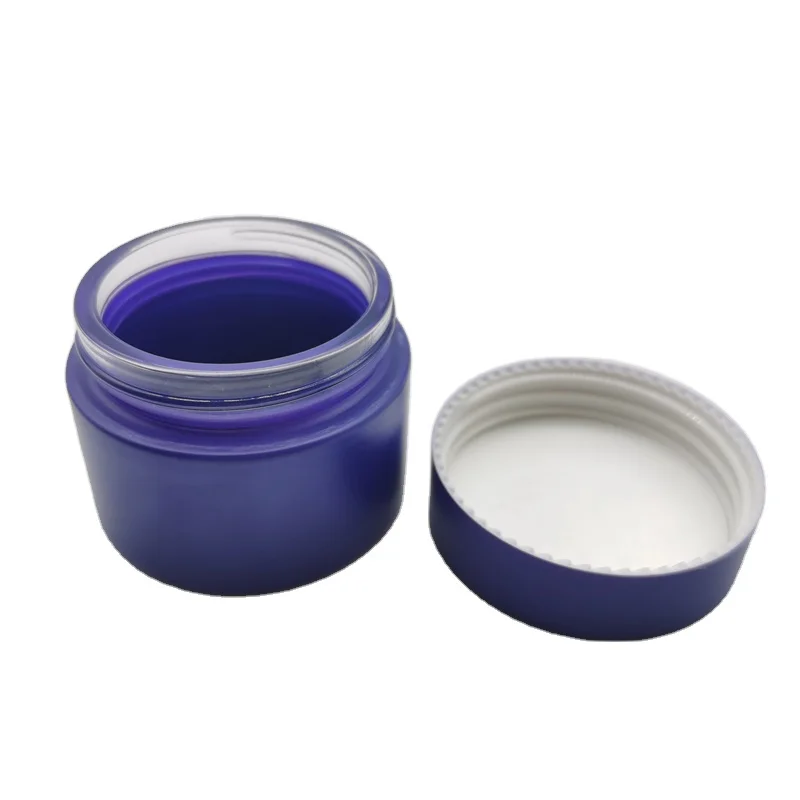 200ml 30g 50g matte frosted skin care face mask cream glass container jar bottle for cosmetic packaging with lid