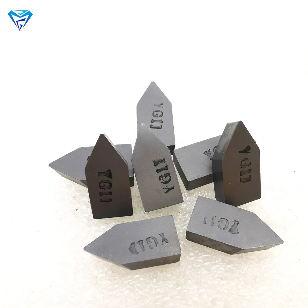 ISO manufacturer cemented carbide soldering inserts and tips grade YG11
