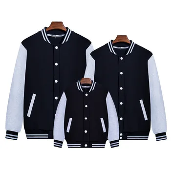 
OEM/ODM man women school 100% Polyester unisex baseball Wool Jacket Leather Sleeves college fleece jacket 