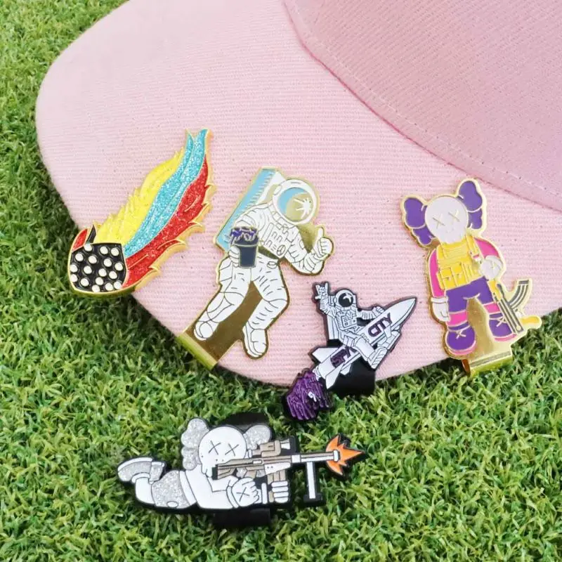 Wholesale Manufacturer Custom Clip Para Sombrero Mexican Travel Magnetic Sun Cap Clip Golf Ball Markers Magnet Hat Clip