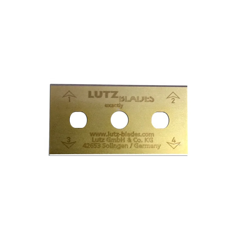 43x22x0.2 Imported Lutz three hole blades for cutting aluminum foil and paper