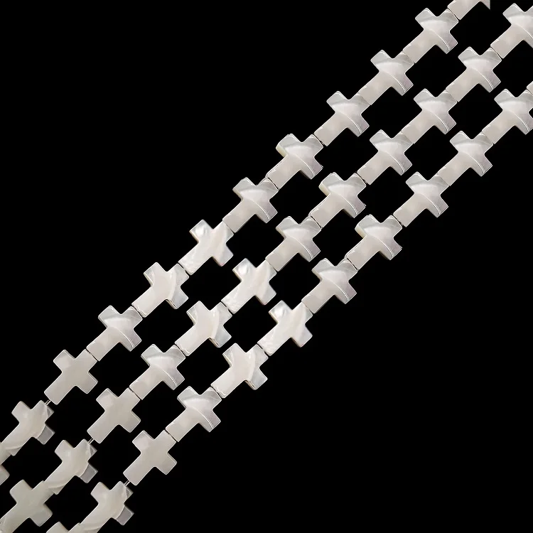 manufacturers shell beads 12X16mm shell bead strings small cross for rosary