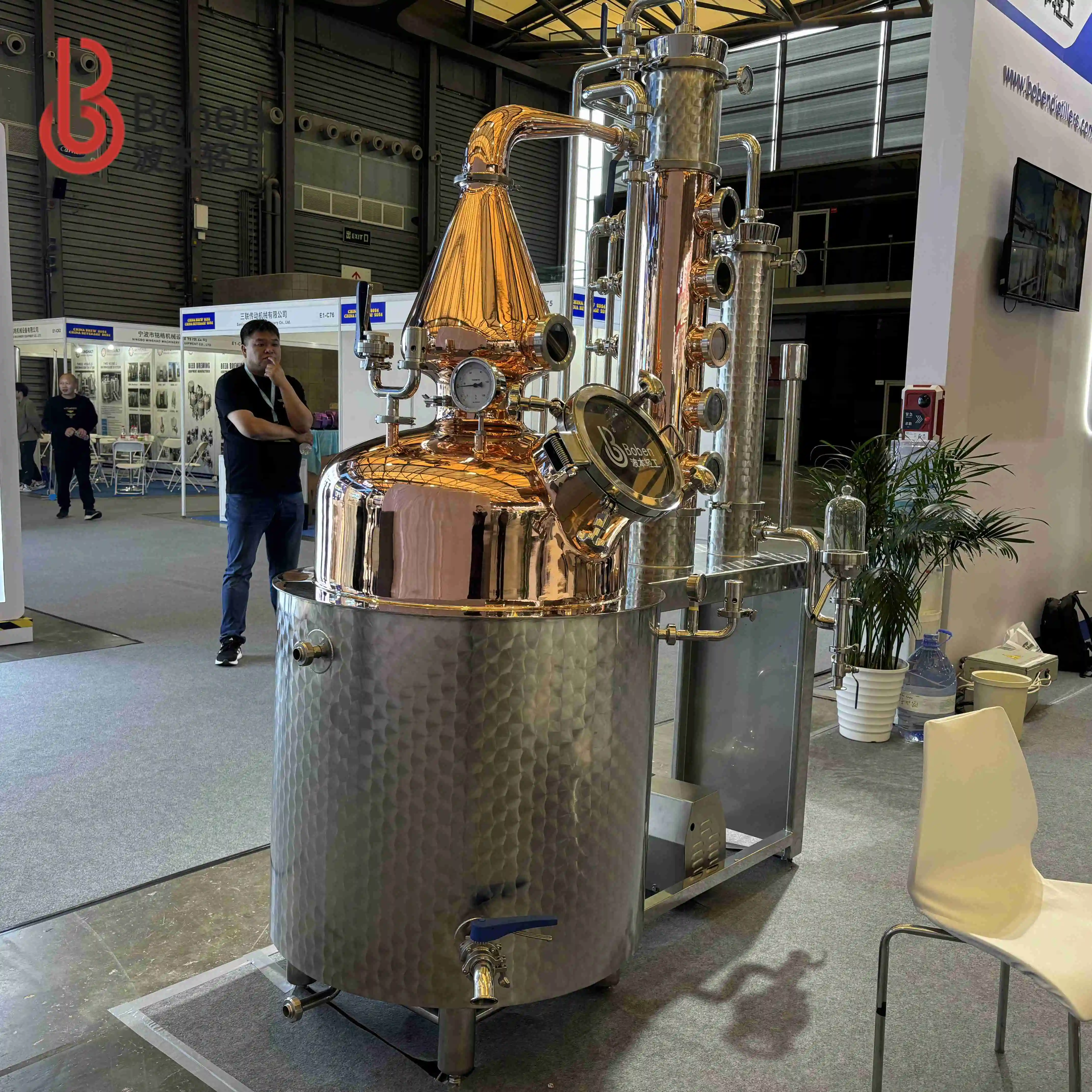 Boben 300L Copper Still Distillery Equipment Pot Still