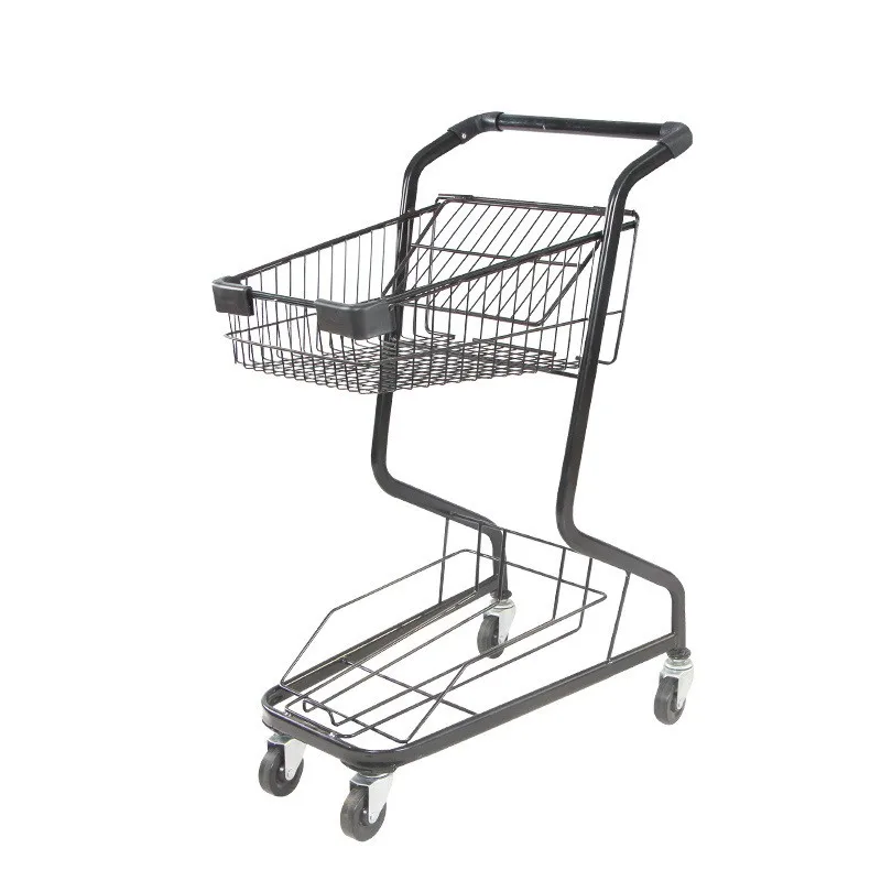 metal shopping cart supermarket trolley