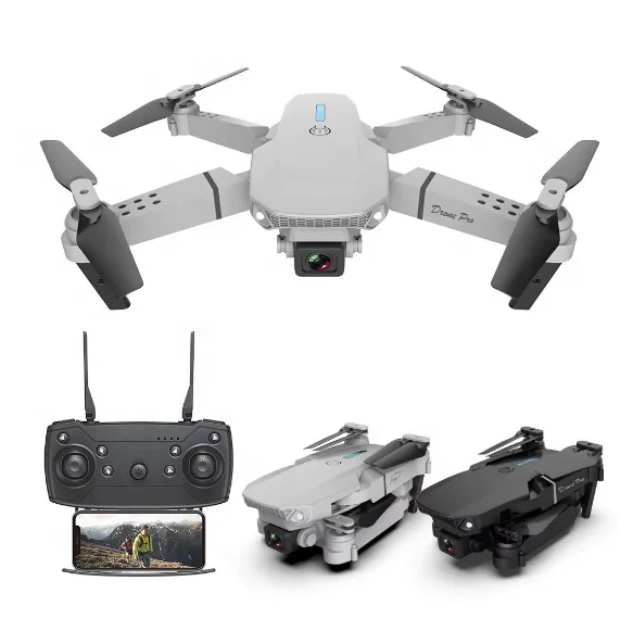 2023 Outdoor E88 Pro E525 Drone with Camera 4k HD wide angle drone real time transmission beginner drones Foldable